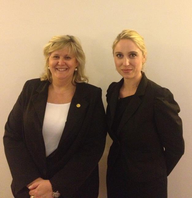 Corinne Veyssiere, présidente nationale AGGH, et Angelique Dotti, gouvernante générale de l'hôtel Beaucour Strasbourg (67).