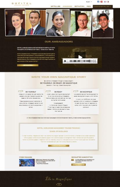 La page d'accueil de jobs.accor.com.