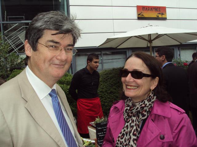 Jean-Luc Plauquin-Maurell, chef de travaux et Nadine Bouvier-Caquelard IEN économie-gestion responsable des filières professionnelles hôtellerie-restauration et alimentation.