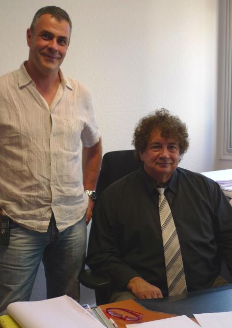 David Robin, chef de travaux à l'Institut des métiers de Clermont-Ferrand (63), et Jean-Daniel Gaille, directeur de l'établissement.