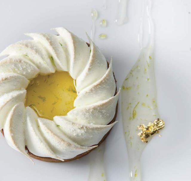 Tarte au citron acidulée.
