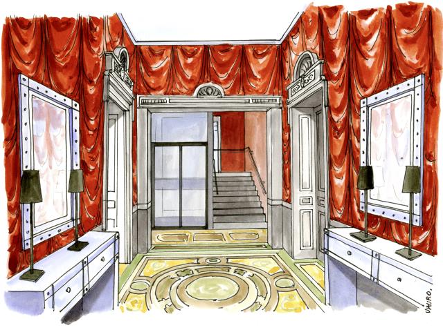 L'entrée principale du Marguerite Lumière Restaurant.