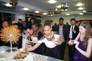 Le buffet réalisé et servi par les jeunes de Bac Pro et CAP.