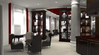 Le vaste lounge bar du Park Hôtel, une invitation au voyage, mais dans un cadre chic et cosy.