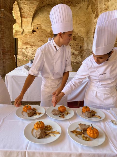 les brigade de cuisine du lycée de Prades