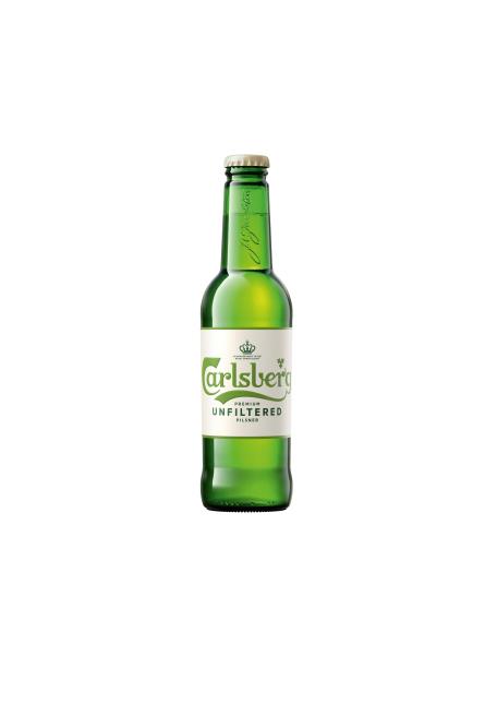 On perçoit bien en bouche des notes de citrons et d'agrumes pour la Carlsberg Unfiltered.