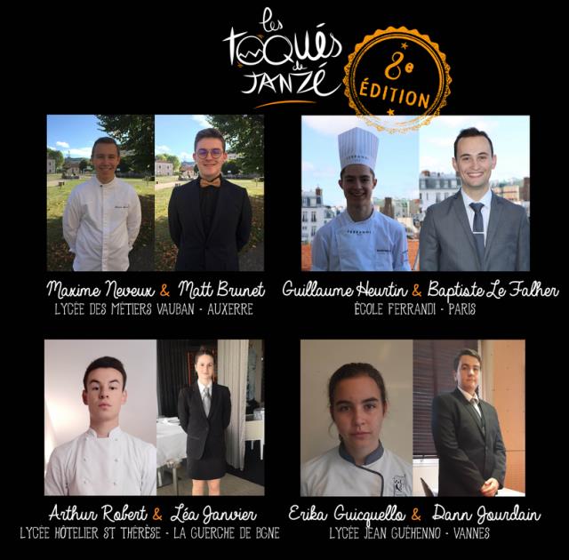 Les 4 duos finalistes