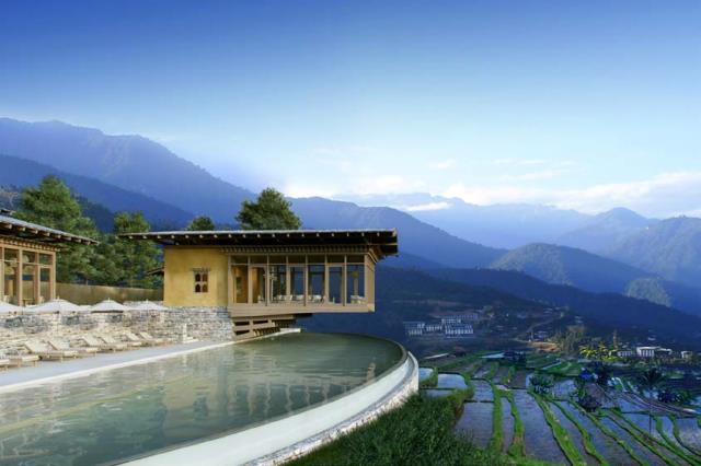 Le Six Senses Bhutan, à Punakha au Bhoutan, remporte la catégorie hôtels.