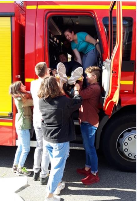 Les BTS MHR découvrent le Centre de secours des sapeurs-pompiers de Gwebwiller