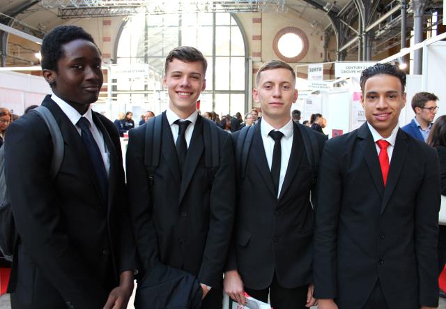 Elèves de BTS du lycée des métiers François Rabelais à Dugny (Seine-Saint-Denis).