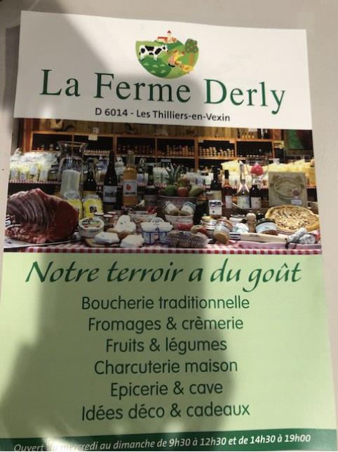 Affiche Légumes bio et fromages de la ferme Derly