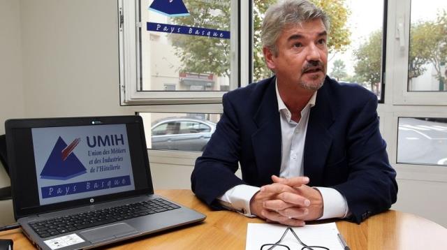 Jean-Pierre Istres, président de l'Umih du Pays basque.