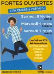 Journées portes ouvertes au CFA de la CMA56
