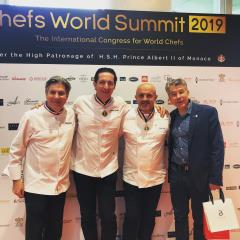 Michel Roth, parrain international, Christophe Bacquié, parrain du Chefs World Summit, Olivier...