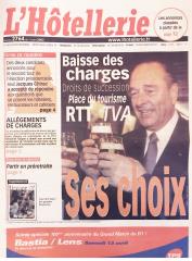 Le 11 avril 2002, Jacques Chirac, candidat, répondait aux questions de l'Hôtellerie-Restauration...