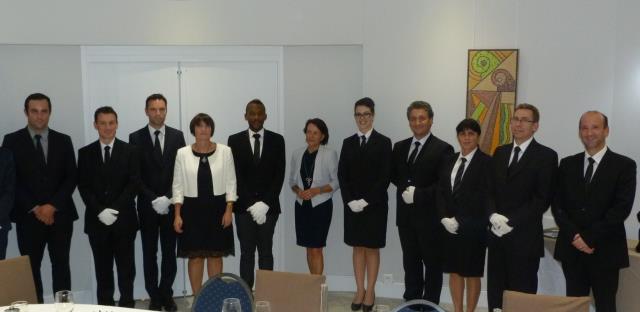 Excellence dans le service, hébergement et restauration ont été les trois principaux axes de la formation.