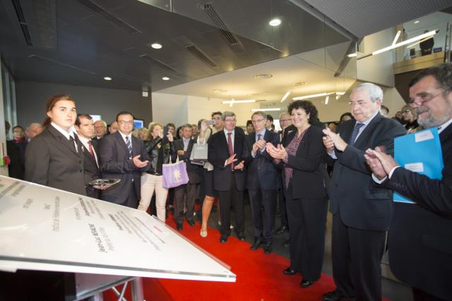 Inauguration de l'Inhac en présence du Président de la Région Île de France