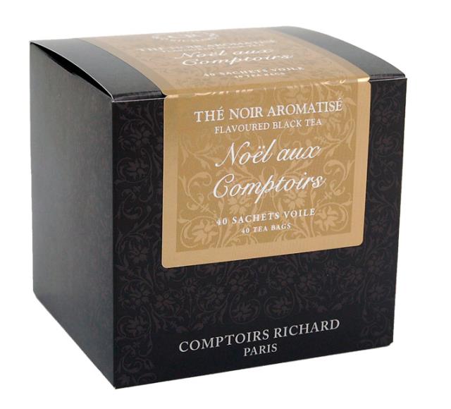 Noël au Comptoir, un mélange subtil et fruité à base de thé noir.