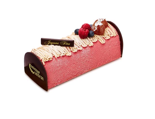 La bûche Symphonie marron.
