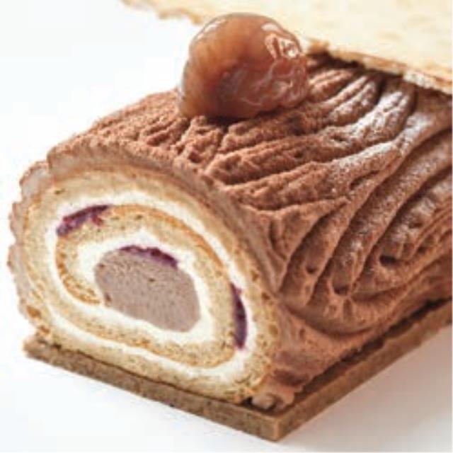 Bûche Vintage aux marrons.