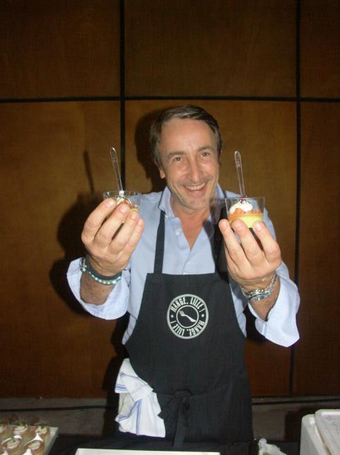 Eric Delerue porposait des bouchées, froides, plus sophistiquées à base d'avocat.