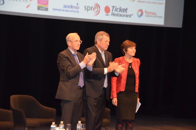 Applaudissements nourris pour la Secrétaire d'Etat, Carole Delga.