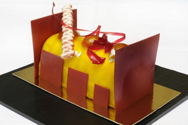 La bûche parfumée du restaurant 68.
