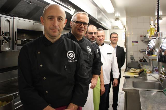 Didier Fontes, Jérôme Broux, Eric Lesioux, Olivier Evenisse et Daniel Jung, ont travaillé à l'élaboration d'une nouvelle carte de plats signatures.