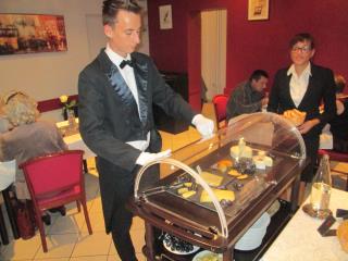 Service du fromage.