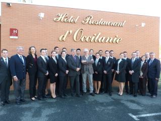 8 ième promotion des concierges d'hôtel , sous le parrainage d'Alain Ducasse. Lycée d'Occitanie...