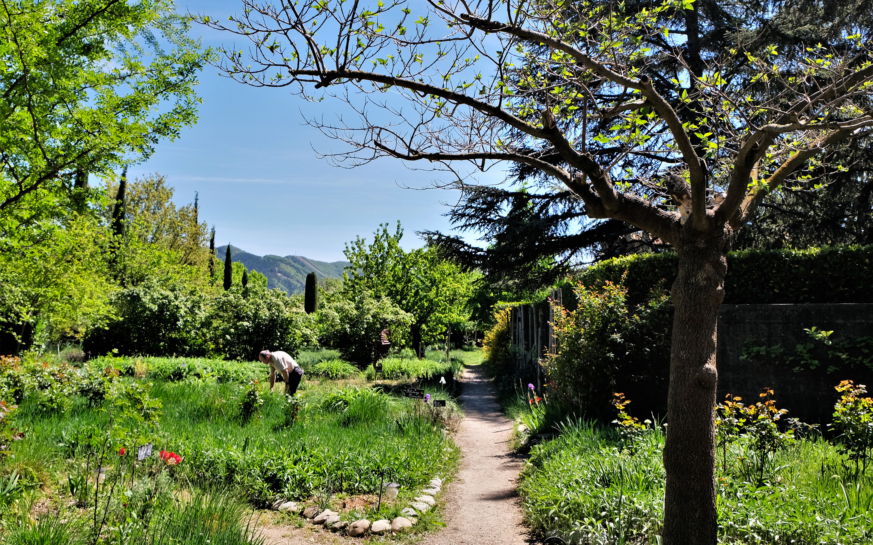 Le Jardin Biologique de 6 000 m2 développé par Jany Gleize.