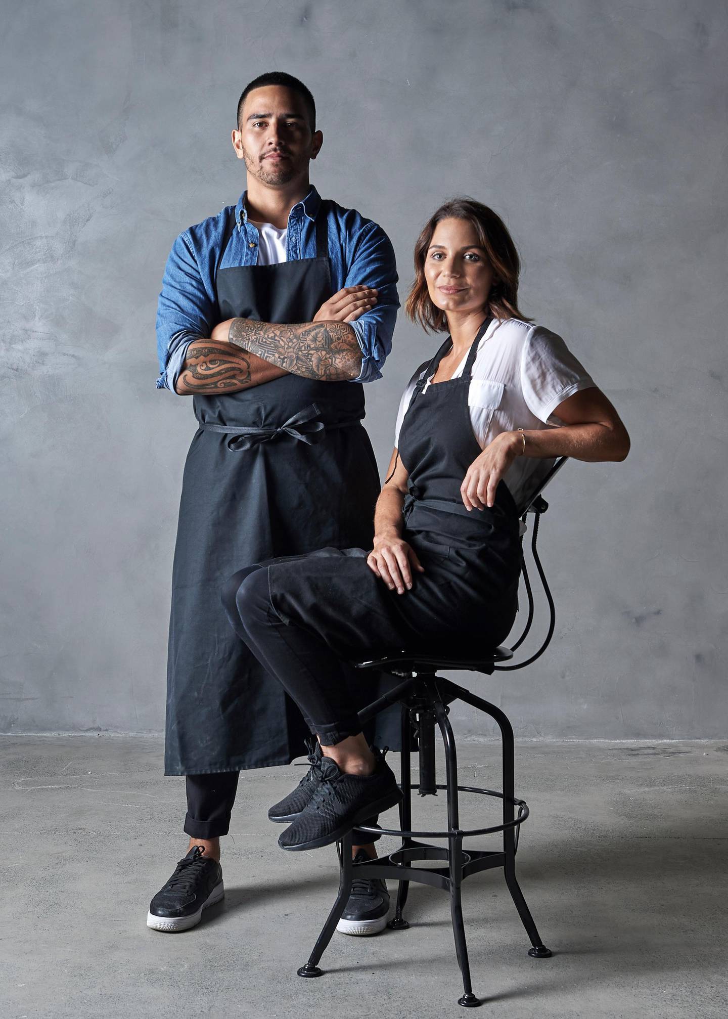 Jesse Blake et Kate Christou.