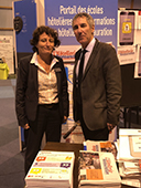 Esther Milland, frachement lue la tte de l'Anephot, aux cts de son prdcesseur Jacky Ribeyre