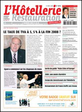 Le journal de L'Htellerie Restauration n 3072 du 13 mars 2008