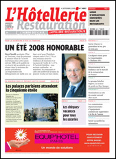 Le journal de L'Htellerie Restauration n 3097 du 4 septembre 2008