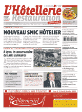 Le journal de L'Hôtellerie Restauration numéro 2907 du 13 janvier 2005