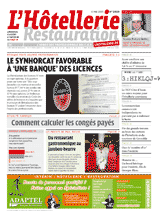 Le journal de L'Htellerie Restauration numro 2923 du 5 mai 2005