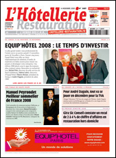 Le journal de L'Hôtellerie Restauration 3107 du 14 novembre 2008