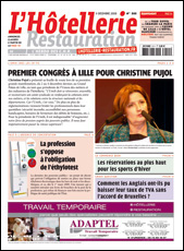 Le journal de L'Hôtellerie Restauration 3111 du 11 décembre 2008