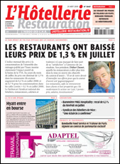 Le journal de L'Hôtellerie Restauration 3147 du 20 août