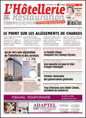 Le journal de L'Htellerie Restauration 3149 du 3 septempbre 2009