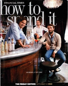 Le trio d'Experimental Cocktail Club a fait la une du magazine américain 'Financial Times'.