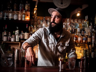 Axel Amasse est à l'origine de la carte des cocktails d'hiver de l'établissement.