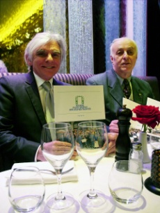 Willy Dorr, parrain de la dernière édition Bourse Evian Badoit et Pierre Berthet