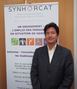 Jérôme Doria, membre du Synhorcat et restaurateur dans l'ouest parisien.