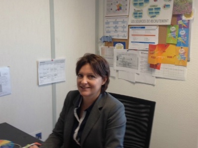 Christine Cazes, responsable emploi et recrutement du groupe Restalliance.