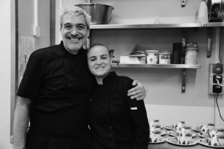 Le chef cuisinier Jérôme Burdin et Zoé Boucard.