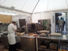 L'espace cuisine VIP.