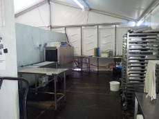 L'espace laverie.