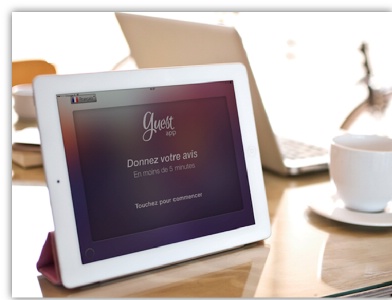 GuestApp se lance sur une autre manière de crédibiliser le dépôt d'avis. Elle propose une application à installer sur une tablette permettant de récolter l'avis des clients sur place, à la réception, dans l'hôtel ou le restaurant. GuestApp se lance sur une autre manière de crédibiliser le dépôt d'avis. Elle propose une application à installer sur une tablette permettant de récolter l'avis des clients sur place, à la réception, dans l'hôtel ou le restaurant.